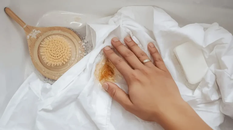 mancha em roupa branca